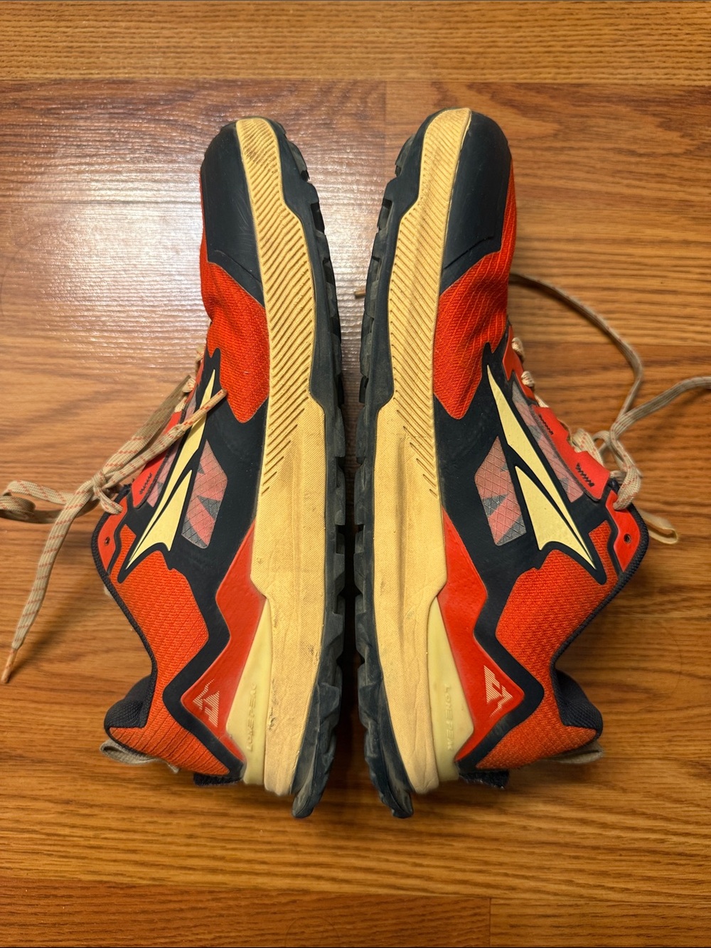 Altra Men's Bright Orange Athletic Running Shoes with Black Accents - Picture 3 of 6